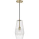 Dena 1 Light 7 inch Aged Brass Pendant Ceiling Light