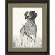 Canine Gaze / Canine Watch Black and Beige and Neutral Framed Art