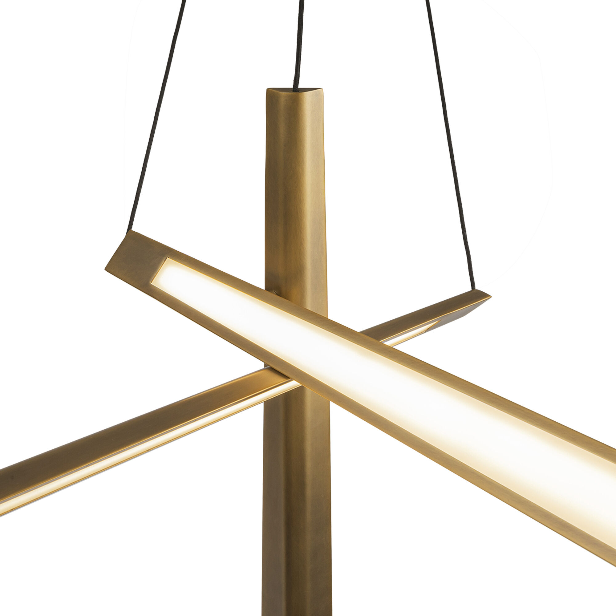 Lex LED 19.63 inch Vintage Brass Chandelier Ceiling Light