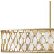 Estie 8 Light 38 inch Piastra Gold Interior Hanging Ceiling Light