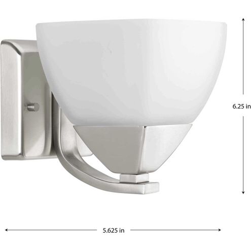 Appeal 1 Light 5.63 inch Brushed Nickel Bath Vanity Wall Light