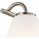 Fusion Collection - Pavia Family 4 Light 33.75 inch Brushed Nickel Bath/Vanity Wall Light, EVOLV