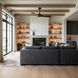 Maverick 44 inch Midnight Black with Dark Walnut Blades Indoor/Outdoor Smart Ceiling Fan in Not Included
