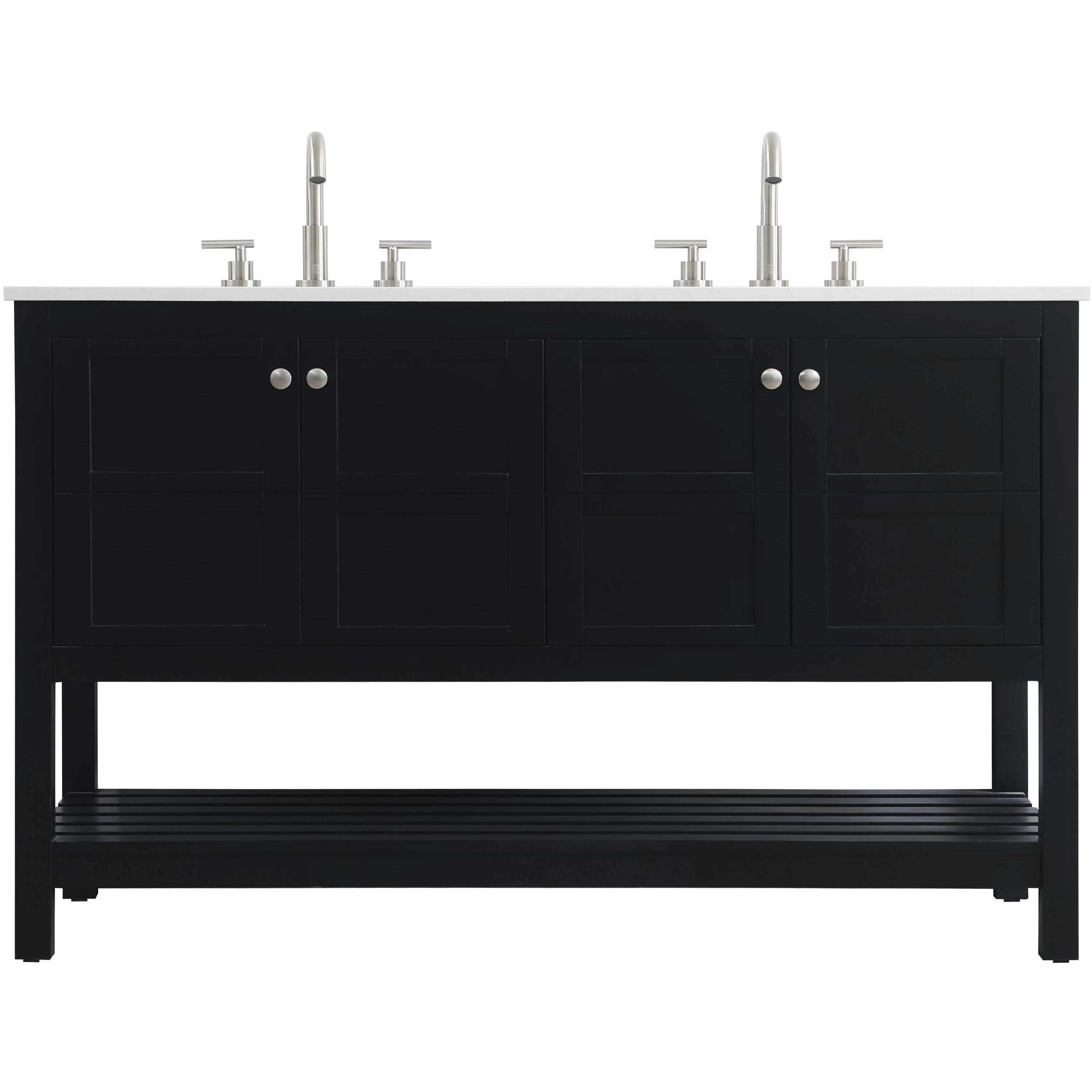 Theo 54 X 34 inch Black Bathroom Vanity Cabinet