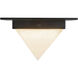 Mineral 1 Light 7.88 inch Urban Bronze and Alabaster Flush Mount Ceiling Light in Alabaster Shade