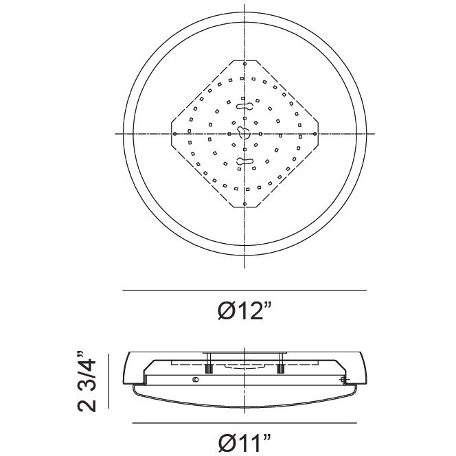Zane LED 12 inch Matte Black Flush Mount Ceiling Light