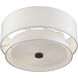 Fontana 3 Light 15 inch Bronze Semi-Flush Ceiling Light