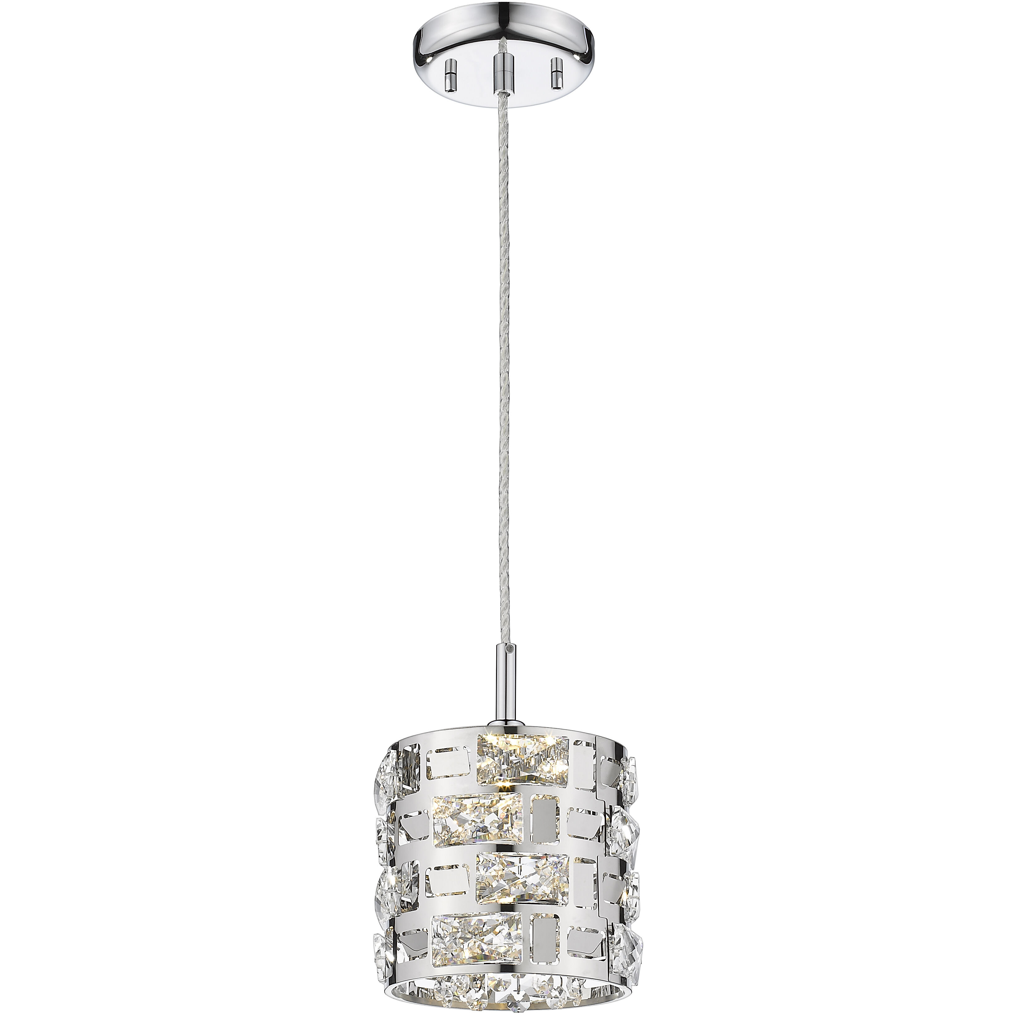 Z-Lite 912P24-CH Aludra 7 Light 24 inch Chrome Chandelier