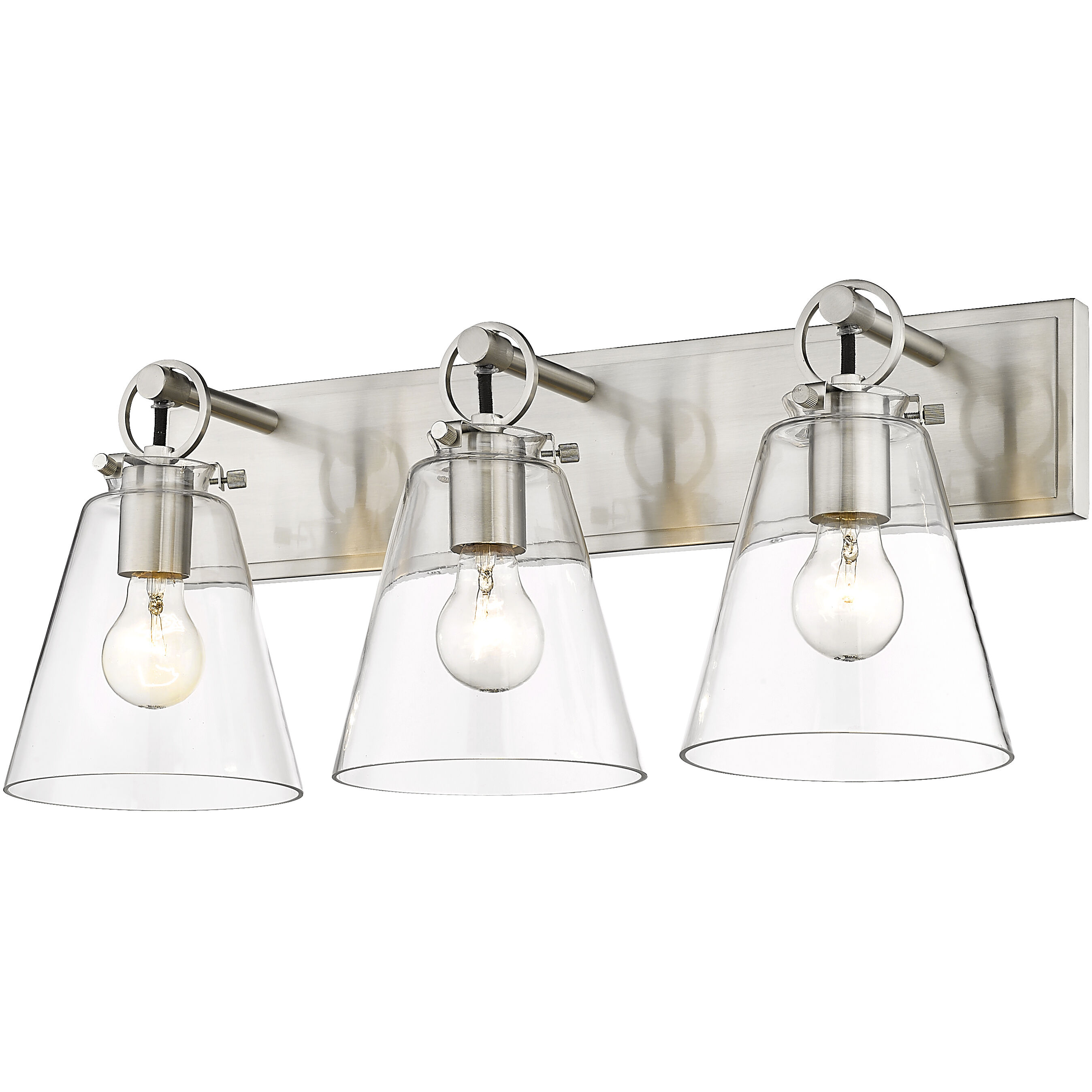 Harper 3 Light 23 inch Brushed Nickel Vanity Wall Light