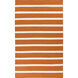 Frontier 132 X 96 inch Bright Orange, Cream Rug
