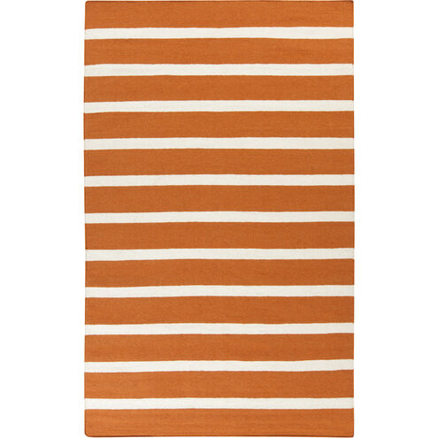 Frontier 132 X 96 inch Bright Orange, Cream Rug