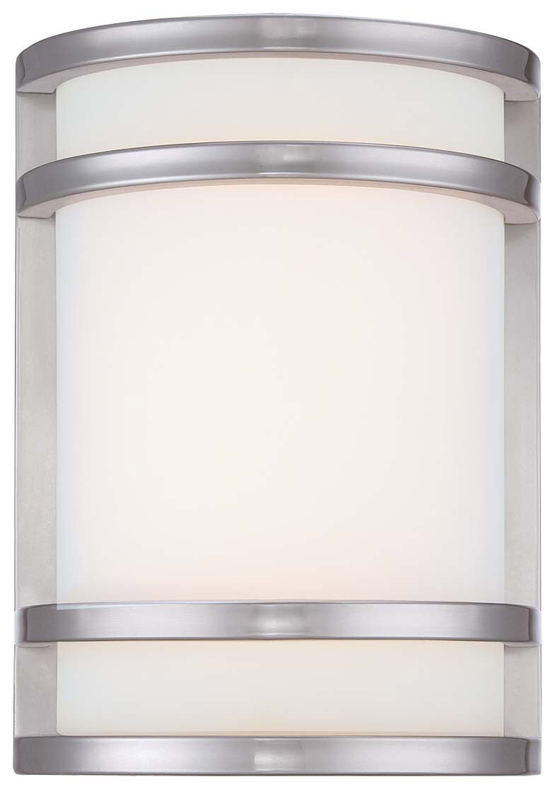 Bay View LED 10 inch Brushed Stainless Steel Outdoor Pocket Lantern, Great Outdoors