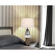 Marietta 30 inch 100.00 watt Faux Oak and Clear Glass Table Lamp Portable Light