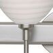 Brella LED 15 inch Satin Nickel Vanity Lighting Wall Light in Chalk Glass