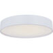 Snare LED 14 inch Matte White Flush Mount Ceiling Light
