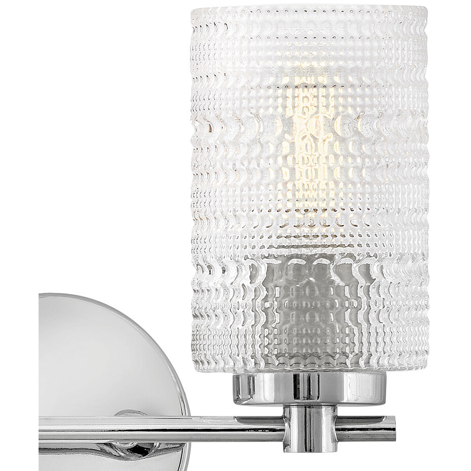 Mabel 2 Light 14 inch Chrome Bath Light Wall Light