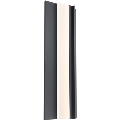 Enigma 1 Light 27 inch Black Outdoor Wall Light in 27in.