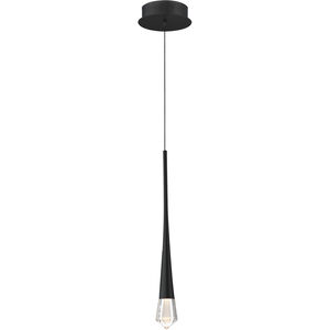 Pierce LED 2.25 inch Black Single Pendant Ceiling Light