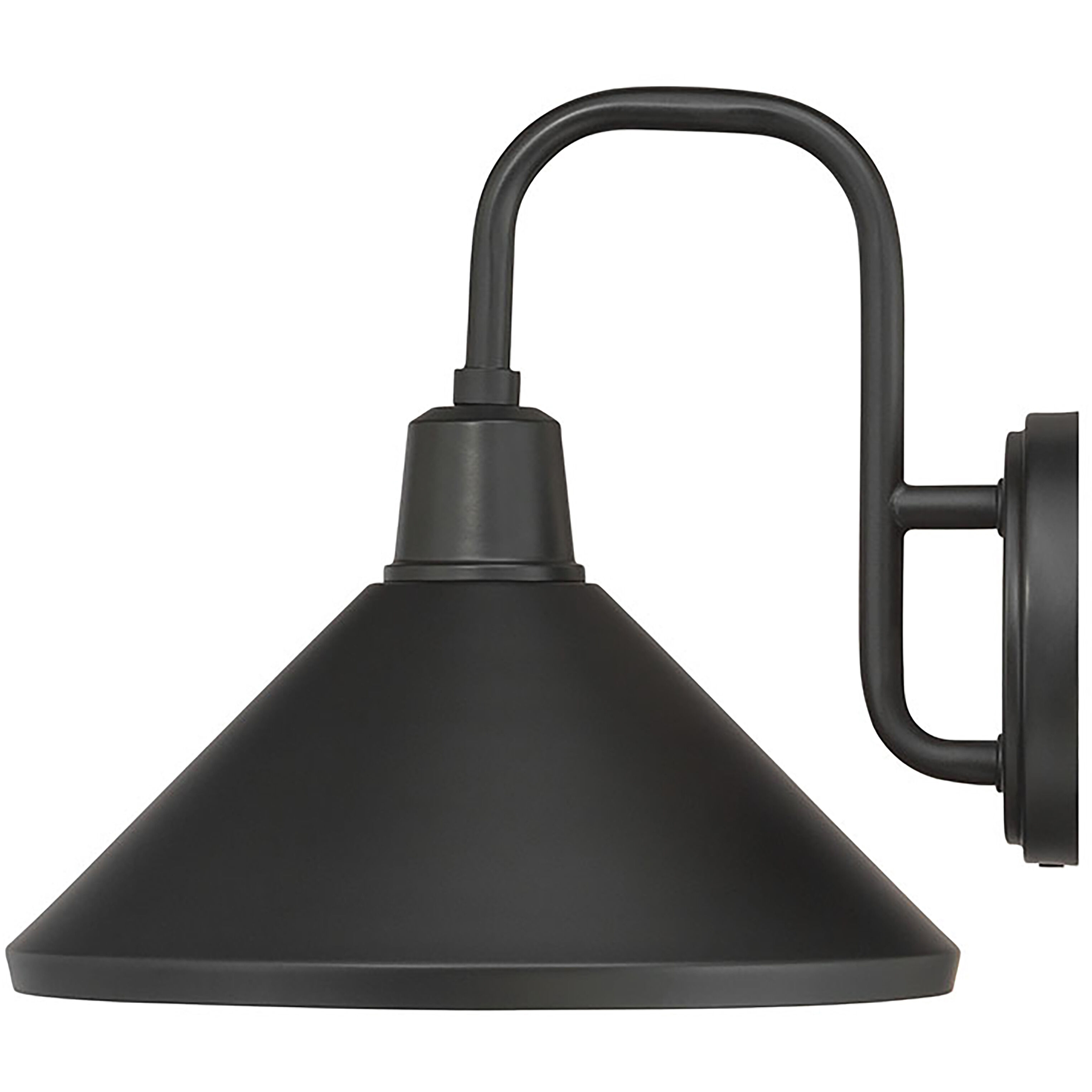 Vectra 1 Light 9.75 inch Powder Coated Black Outdoor Wall Sconce
