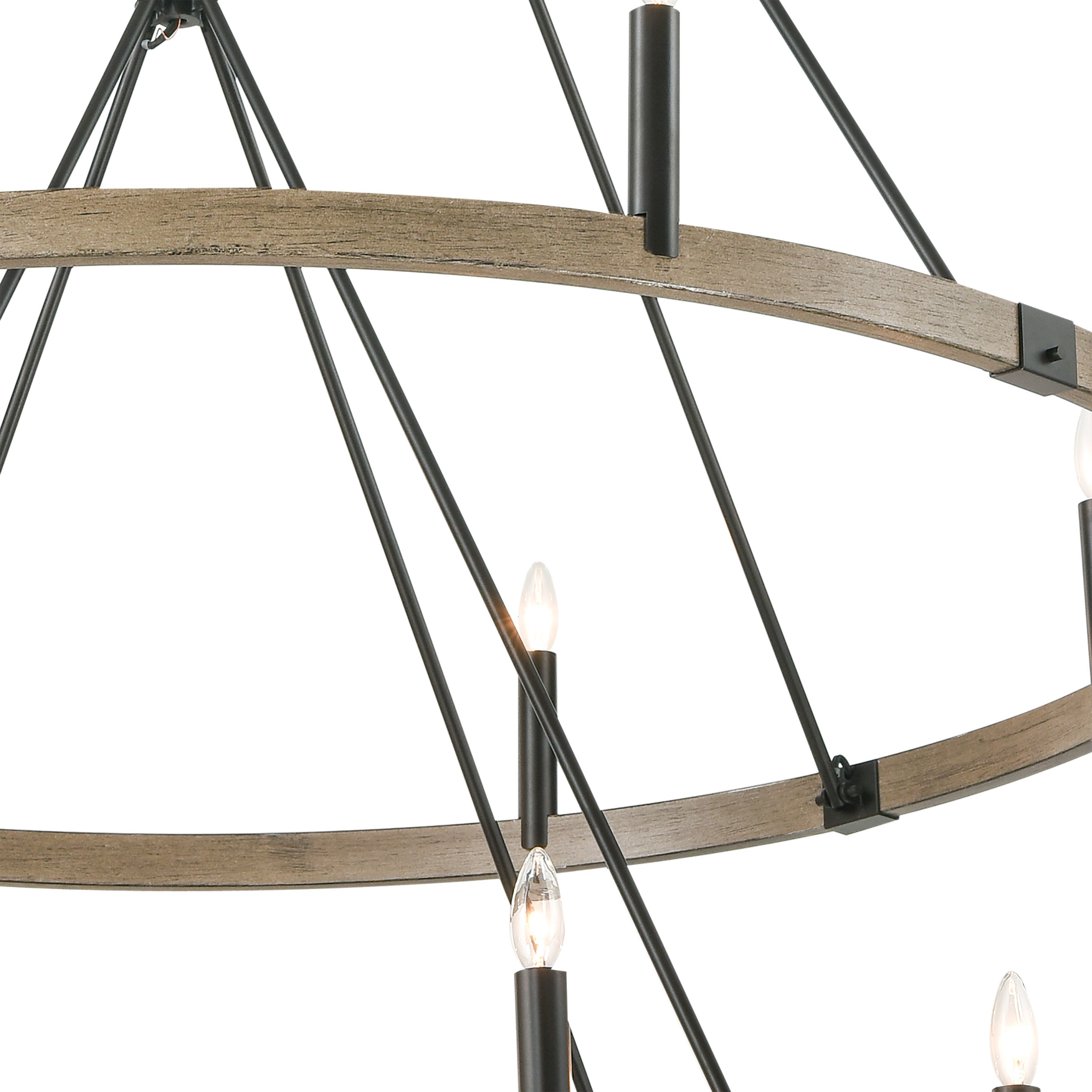 Transitions 16 Light 56 inch Oil Rubbed Bronze Chandelier Ceiling Light