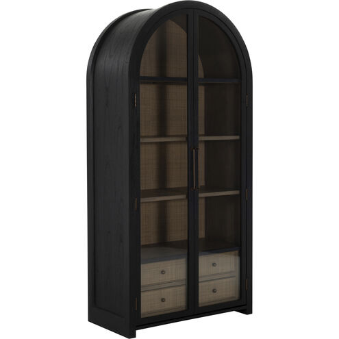 Elsa Antique Bronze / Brushed Black / Blonde Natural Cabinet