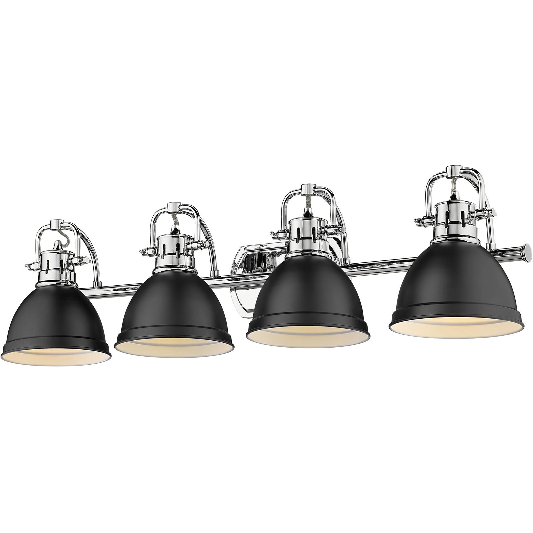 Yep Duncan Vanity Wall Light in Chrome, Matte Black
