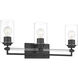 Binsly 3 Light 24 inch Coal Bath Vanity Light Wall Light