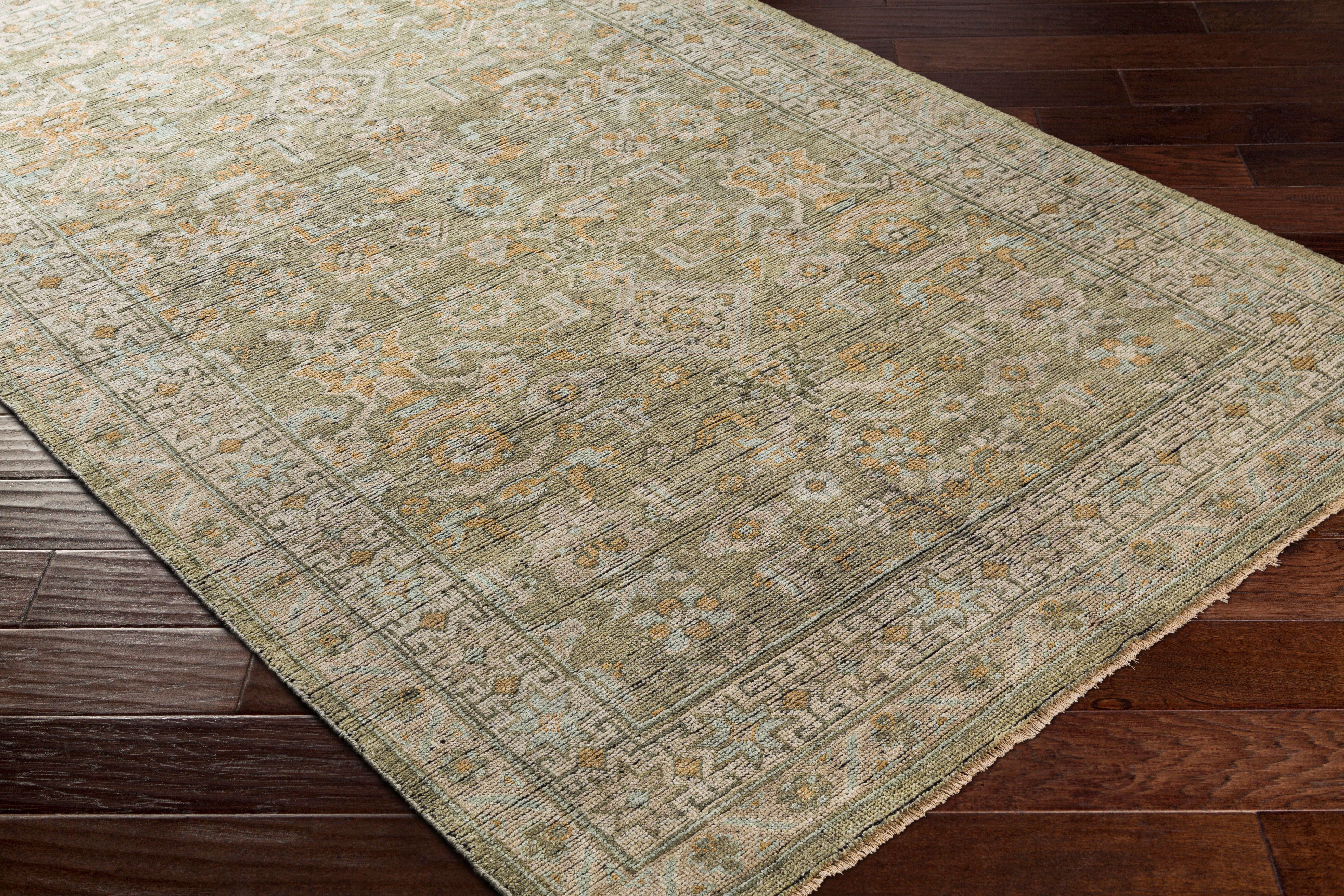 Reign 108 X 72 inch Sage Rug in 6 X 9, Rectangle