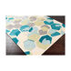 Rivera 36 X 24 inch Teal/Cream/Khaki/Olive/Medium Gray Rugs