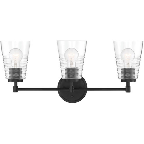 Ingo 3 Light 24 inch Matte Black Vanity Light Wall Light