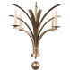 Lowcountry 4 Light Antique Platinum and Palmetto Pendant Ceiling Light