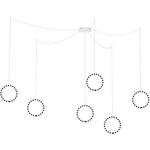 Marquee LED 16 inch White Multi Pendant Canopy System Ceiling Light