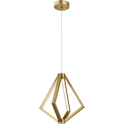 Everest LED 18 inch Champagne Gold Pendant Ceiling Light