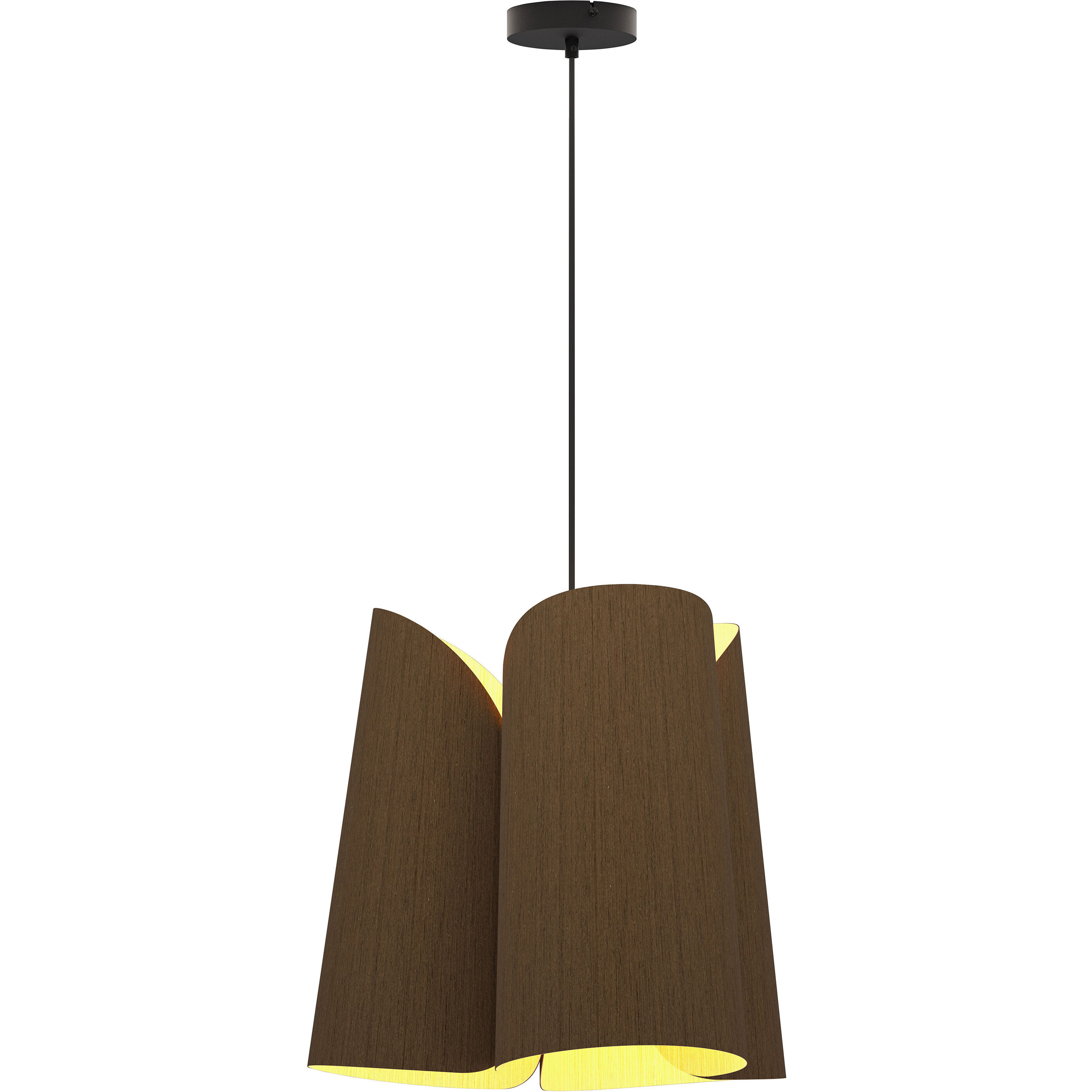 Julieta 1 Light 19.8 inch Black Pendant Ceiling Light in Ebony/Ash, 20 in, WEP Collection