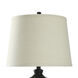 Signature 3 inch 100 watt Bronze Wood Table Lamp Portable Light