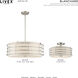 Blanchard 5 Light 23 inch Brushed Nickel Pendant Chandelier Ceiling Light