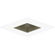 Pearl Champagne Haze Reflector / Bright White Flange LED Square Retrofit Reflector with Square Aperture in 4000K, Champagne Haze / Bright White, 4" Retrofit