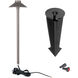 Tiki 12 6.5 watt Solid Brass Coated in Bronze Path and Area Light in 2700K Warm LED, WAC Landscape