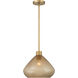 Elaris 1 Light 12.5 inch Legacy Brass Pendant Ceiling Light