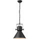 Crew 1 Light 18 inch Matte Black Pendant Ceiling Light