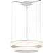 Halo 2 Light 32 inch Chrome Pendant Ceiling Light