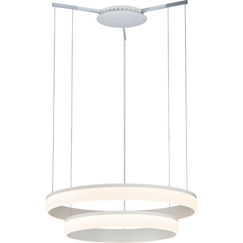 Halo 2 Light 32 inch Chrome Pendant Ceiling Light