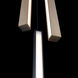 Chaos LED 11.75 inch Black Aged Brass Multi-Light Pendant Ceiling Light in 3, 12in., Black Aged Brass/Black