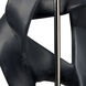 Intertwined 31 inch 150.00 watt Black Polyresin Table Lamp Portable Light