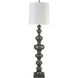 Meymac 74 inch 150 watt Pewter Floor Lamp Portable Light