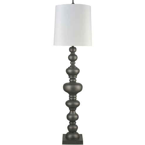 Meymac 74 inch 150 watt Pewter Floor Lamp Portable Light
