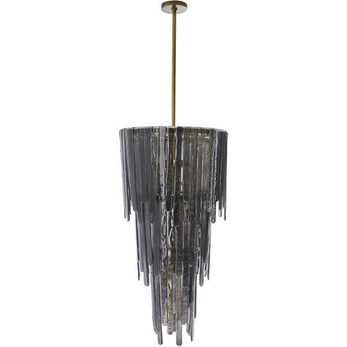 Raine 7 Light 21 inch Blue Smoke Luster Chandelier Ceiling Light