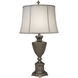 Ellie 32 inch Vintage Silver and Gold Table Lamp Portable Light