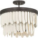 Briscade 6 Light 18 inch Dark Bronze Semi-Flush Mount Ceiling Light
