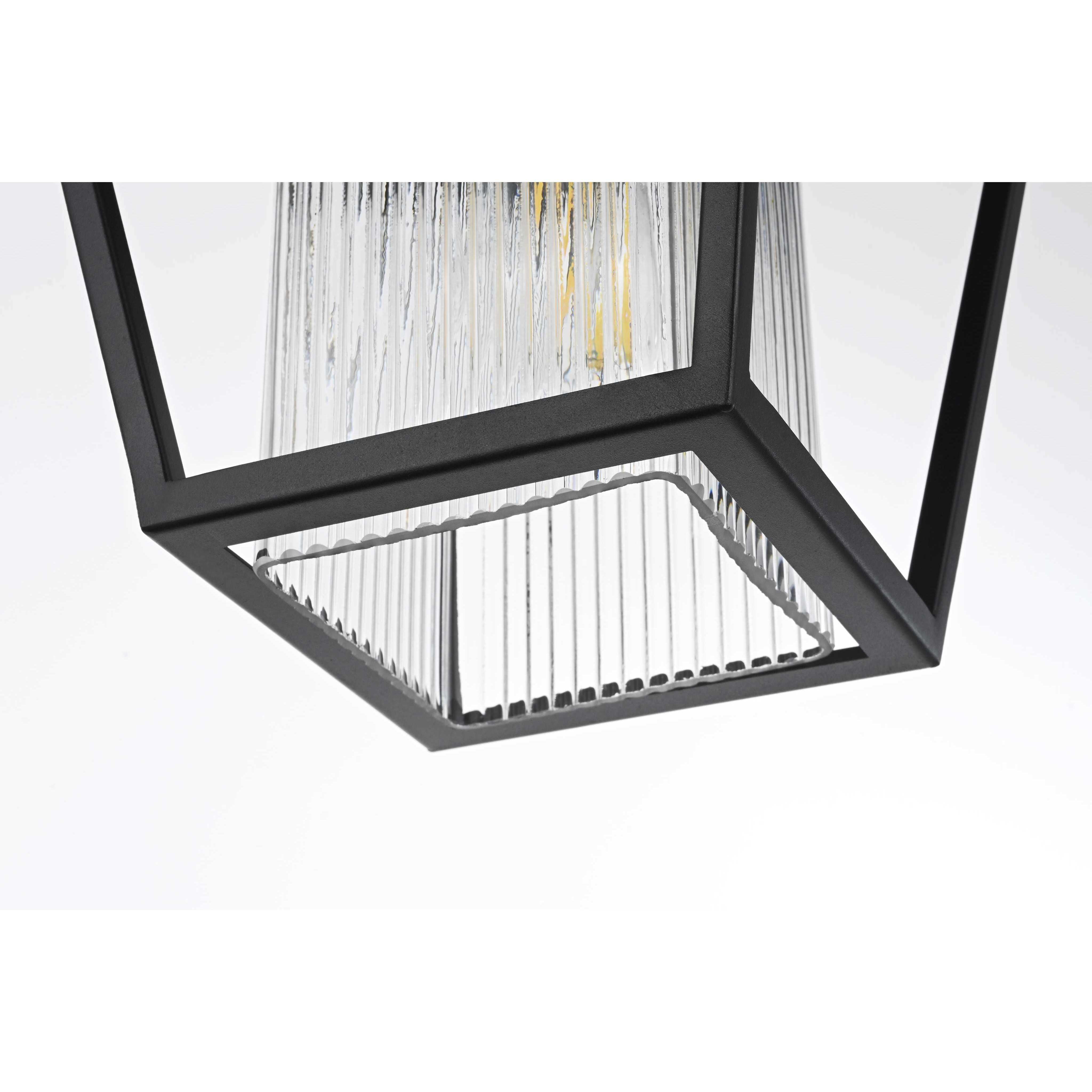 Gaul 1 Light 10 inch Black Outdoor Pendant